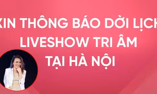 Vừa thành công ở TP.HCM, Mỹ Tâm phải thông báo dời liveshow "Tri Âm" ở Hà Nội