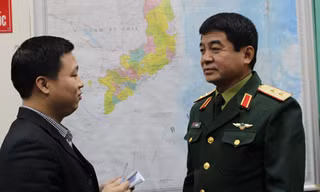  Ông Võ Văn Tuấn, Phó tổng Tham mưu trưởng QĐNDVN trong lần trả lời phỏng vấn phóng viên Dân trí năm 2014.
