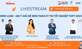 [TRỰC TIẾP] Gợi ý Giải đề Toán thi tốt nghiệp THPT 2025