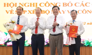 Cà Mau công bố bổ nhiệm lãnh đạo 6 sở sau sắp xếp