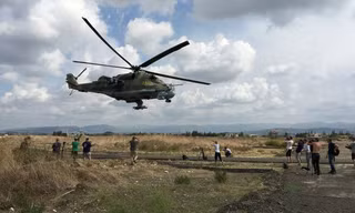 [VIDEO] Trực thăng Mi-24 của Nga thị uy sức mạnh ở Syria