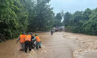 Bão số 6 và mưa lũ khiến 5 người chết, 33.000 ngôi nhà bị ngập lụt