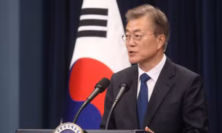 Tổng thống Hàn Quốc Moon Jae-in. Ảnh: WSJ