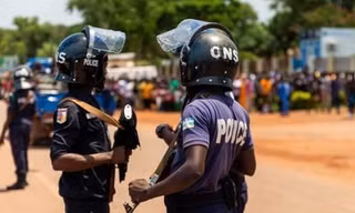 Cảnh sát ở Bangui. Ảnh RT