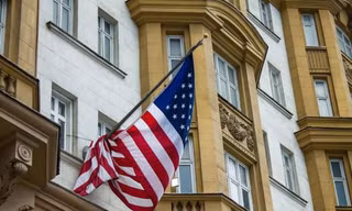 Đại sứ quán Mỹ tại Moskva. Ảnh: Getty Images