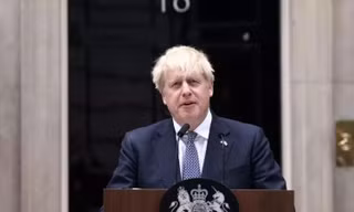 Thủ tướng Anh Boris Johnson tuyên bố từ chức. Ảnh: Reuters