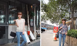 Diện quần jeans bó sát khoe chân thon dài