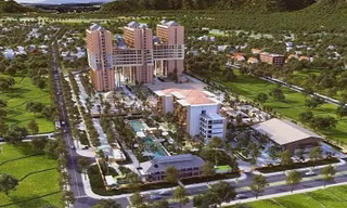  Sở Xây dựng Hòa Bình yêu cầu các trang thông tin điện tử, quảng cáo gỡ các thông tin rao bán bất động sản đối với dự án Apec Mandala Kim Bôi. Ảnh phối cảnh dự án.