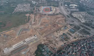 Đường đua F1 dần hình thành sau 7 tháng thi công