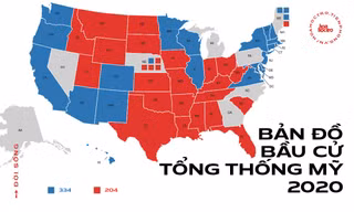 Bản đồ bầu cử Tổng thống Mỹ 2020 “đổi màu“: Giải mã các “thuyết âm mưu“