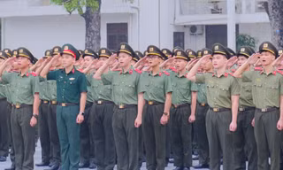 Gần 800 học viên Học viện An ninh nhân dân tham gia diễu binh, diễu hành 80 năm Cách mạng Tháng Tám và Quốc khánh 2/9