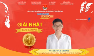Sinh viên chuyên ngành Hóa học giành giải Nhất bảng Cá nhân, Hội thi “Ánh sáng soi đường”