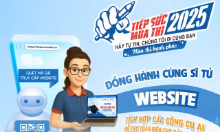 Website 'Tiếp sức mùa thi' 2025 – Người bạn đồng hành xuyên suốt mùa thi của sĩ tử
