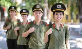 Sinh viên Học viện An Ninh Nhân dân. Ảnh: DƯƠNG TRIỀU