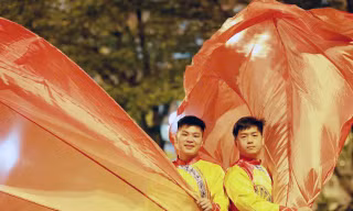 1.000 diễn viên Trống hội Học viện CSND tổng duyệt hoành tráng, sẵn sàng cho Lễ Kỷ niệm 50 năm Giải phóng miền Nam