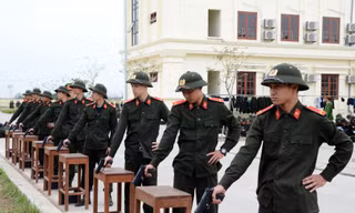 Một ngày huấn luyện của chiến sĩ nghĩa vụ Công an nhân dân 