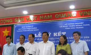 Ban Quản lý ATTP TPHCM ký kết hợp tác với tỉnh Sóc Trăng về an toàn thực phẩm