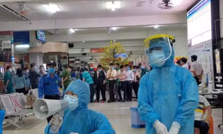 Xét nghiệm COVID-19 diện rộng tại TPHCM ở các khu nhà trọ, chợ, bến xe... (ảnh:HCDC)