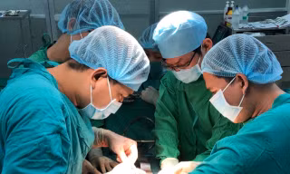 Một ca mổ tim tại Bệnh viện quận Thủ Đức (ảnh: BVTĐ)