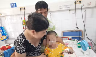 Bệnh nhi bệnh nặng được cứu sống ngoạn mục (ảnh: BVCC)