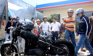 Xe máy 600 triệu bốc cháy tại trạm xăng