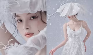 Nàng mẫu Thu Huyền hóa thân tựa ‘nàng tuyết giữa trời hạ’