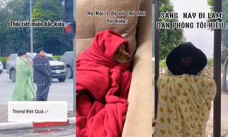 Miền Bắc lạnh dưới 10 độ: Từ khóa "rét" leo top thịnh hành, đi đâu cũng thấy quấn chăn