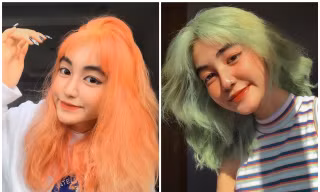 Nữ sinh thay đổi màu tóc mỗi tuần