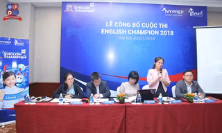 Buổi công bố khởi động cuộc thi tiếng Anh English Champion 2018.