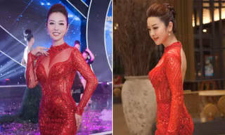 Jennifer Phạm mặc xuyên thấu, 'lấn át' dàn thí sinh Hoa hậu biển toàn cầu
