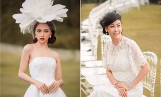 Hà Kiều Anh, Hương Giang tái hiện đám cưới hoàng gia Anh với mũ 'độc'
