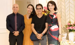Nhạc sĩ Đức Huy đưa vợ xinh đẹp kém 44 tuổi đi dự event