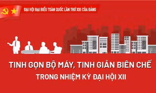 Tinh gọn bộ máy, tinh giản biên chế trong nhiệm kỳ Đại hội XII