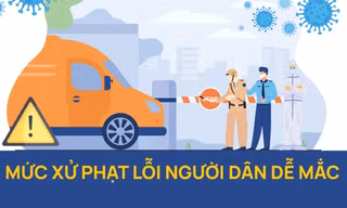 [Infographic] Những lỗi người dân dễ mắc khi cách ly toàn xã hội và mức phạt