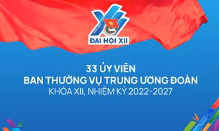 INFOGRAPHIC: 33 Ủy viên Ban Thường vụ T.Ư Đoàn khóa XII, nhiệm kỳ 2022 - 2027