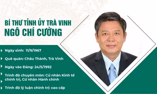 Cử nhân kinh tế chính trị làm Bí thư Tỉnh ủy Trà Vinh