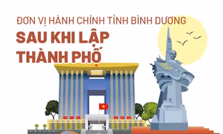 Đơn vị hành chính tỉnh Bình Dương sau khi lập thành phố
