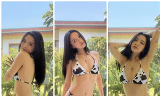 Bích Phương tung ảnh bikini họa tiết bò sữa nóng 'bỏng mắt’