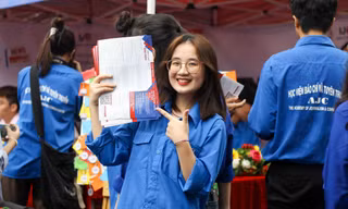 Sinh viên Học viện Báo chí và Tuyên truyền. Ảnh:ACC