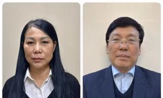 Cựu Bí thư tỉnh ủy Vĩnh Phúc Hoàng Thị Thúy Lan và cựu Chủ tịch UBND tỉnh Vĩnh Phúc Lê Duy Thành