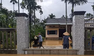 Mưa lũ gây ngập úng diện rộng tại Quảng Ngãi
