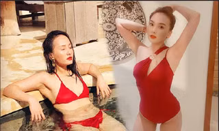 Bảo Thanh gây 'bão' mạng bằng ảnh áo tắm xẻ sâu nóng bỏng nhận like 'khủng'