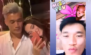 Bùi Tiến Dũng thể hiện tình cảm 'ngọt lịm' với bạn gái mẫu Tây 