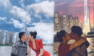 Fan 'đảo điên' trước loạt ảnh khóa môi 'ngọt lịm' của Hương Giang - Matt Liu 