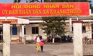 Trụ sở xã Khánh Thuận.