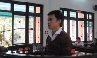 Bị cáo Trần Thanh Phúc tại phiên tòa phúc thẩm.