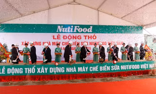 Lễ động thổ nhà máy sản xuất sữa lớn nhất miền Bắc.