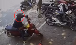 Clip tên trộm hai lần bẻ khóa xe SH ở Hà Nội
