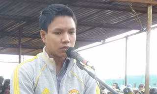 Lê Văn Vui trước vành móng ngựa