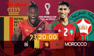World Cup 2022: Tương quan trước trận Bỉ - Maroc, 20 giờ 27/11